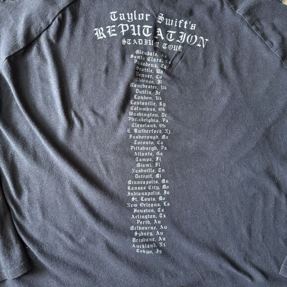 Official Women's Taylor Swift Hoodie Snake Reputation Stadium Tour SIZE XL - Picture 8 of 8